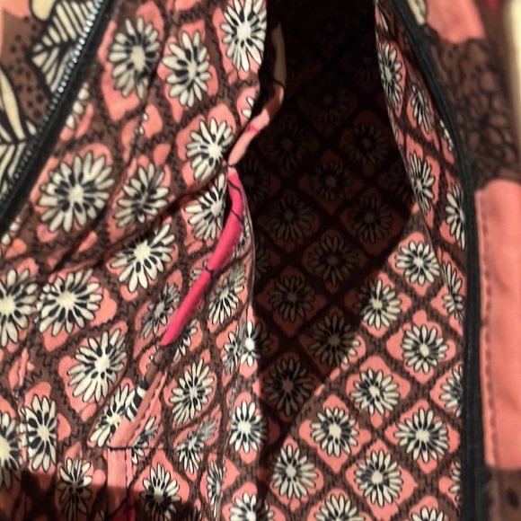 Vera Bradley Mocha Rouge convertible handbag shoulder bag Crossbody RETIRED - Picture 11 of 14